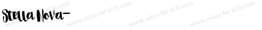 Stella Nova字体转换